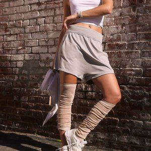 FREE PEOPLE MOVEMENT - BLUE GRANITE - HOT SHOT HAREM SHORTS